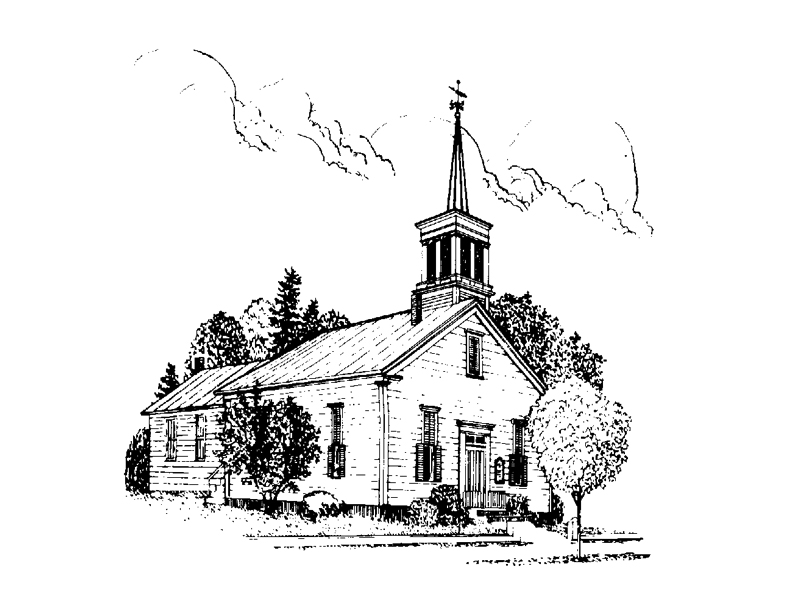 church-line-drawing